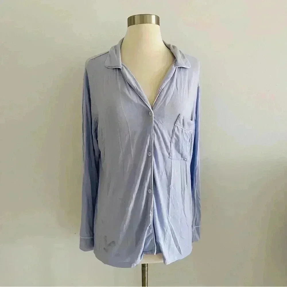 Eberjey Pajama Top Long Sleeve Sz S